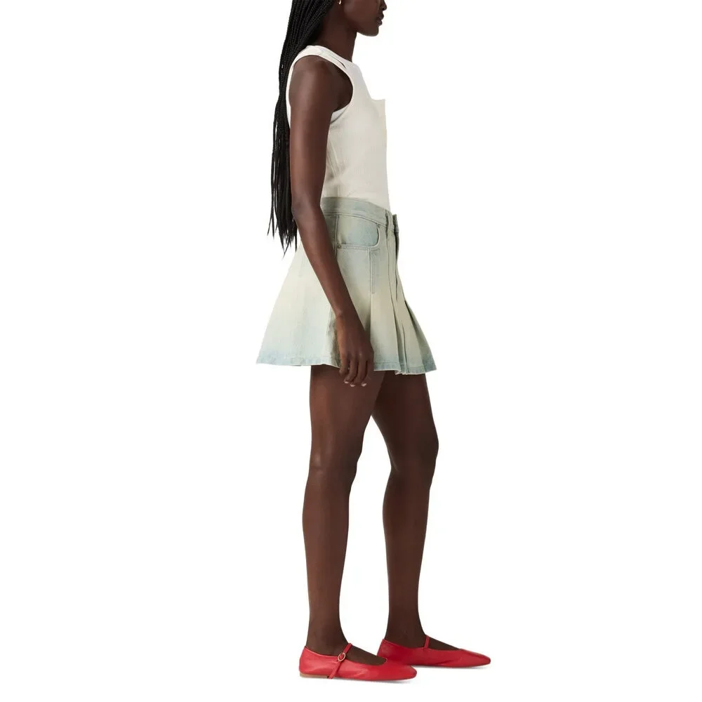 Levi's Size 24 Blue Denim New Skirt - Picture 2 of 7